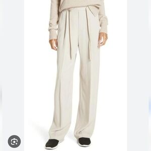 Vince Wide Leg Pull-on High Rise Pants. Creamy Light Tan. Size S. 30" Inseam.